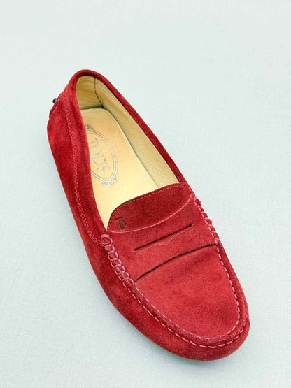 Pre - loved TOD'S Red Size EU 39 Loafers at Reems Closet