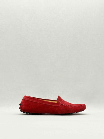 Pre - loved TOD'S Red Size EU 39 Loafers at Reems Closet