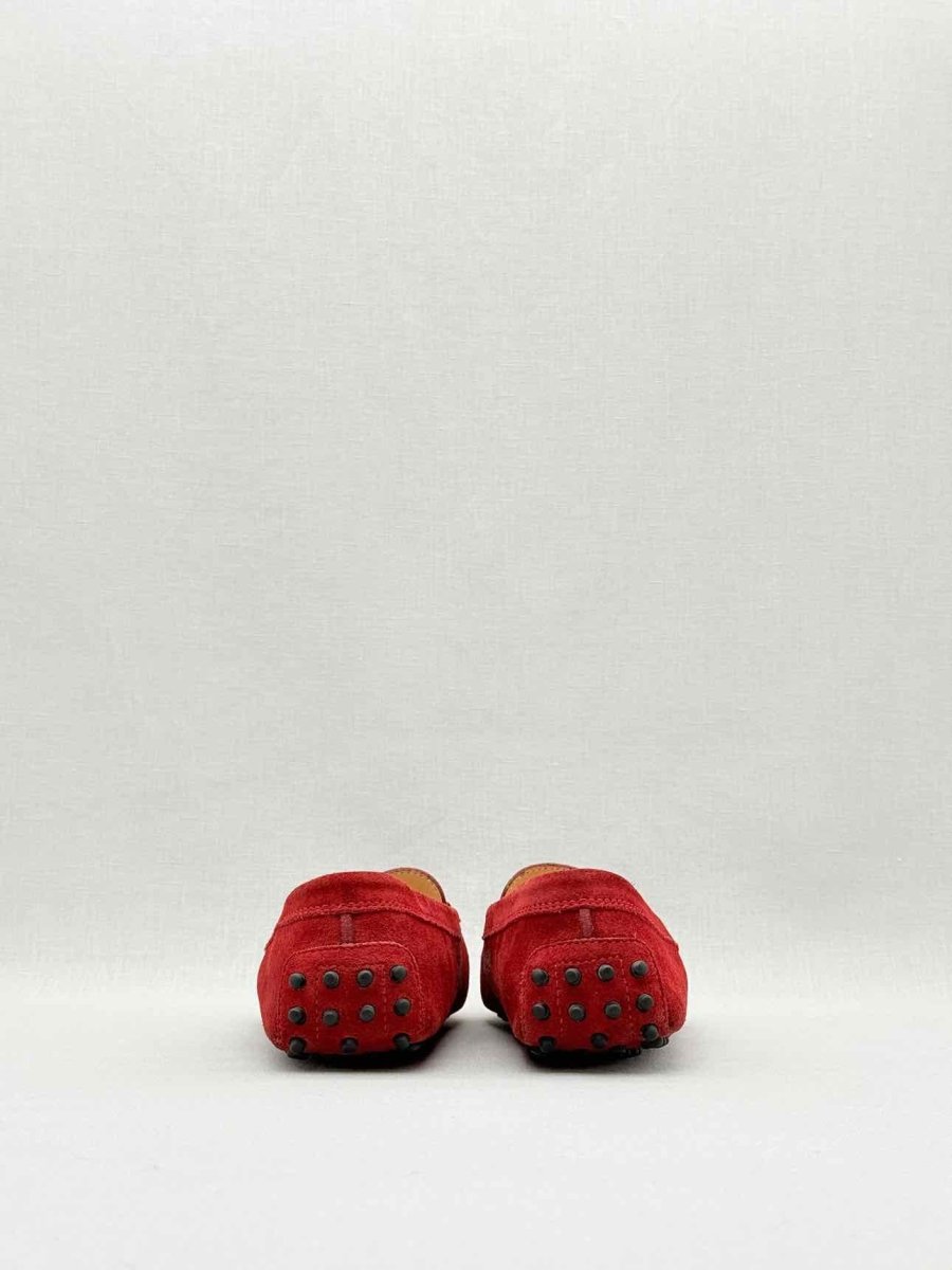 Pre - loved TOD'S Red Size EU 39 Loafers at Reems Closet