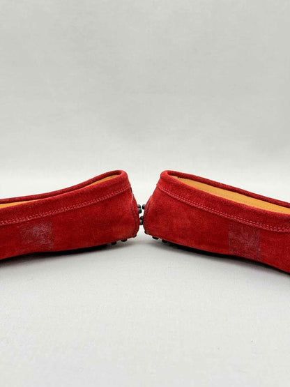 Pre - loved TOD'S Red Size EU 39 Loafers at Reems Closet