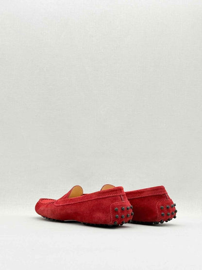 Pre - loved TOD'S Red Size EU 39 Loafers at Reems Closet