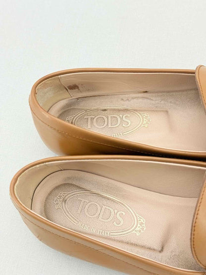 Pre - loved TOD'S T - bar Brown Size EU 39 Flats at Reems Closet