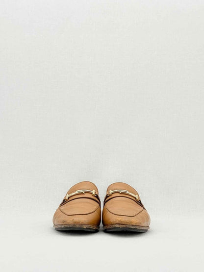 Pre - loved TOD'S T - bar Brown Size EU 39 Flats at Reems Closet