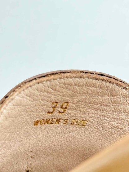 Pre - loved TOD'S T - bar Brown Size EU 39 Flats at Reems Closet