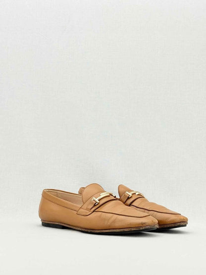 Pre - loved TOD'S T - bar Brown Size EU 39 Flats at Reems Closet