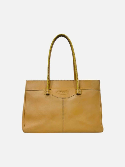 Pre - loved TOD'S Tan Shoulder Bag at Reems Closet