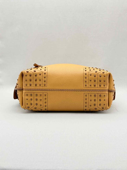 Pre - loved TOD'S Wave Tan Top Handle at Reems Closet