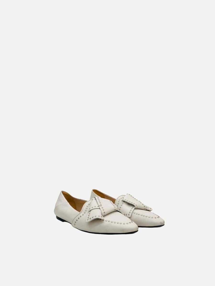 Pre - loved TOD'S White Loafers 35.5 at Reems Closet