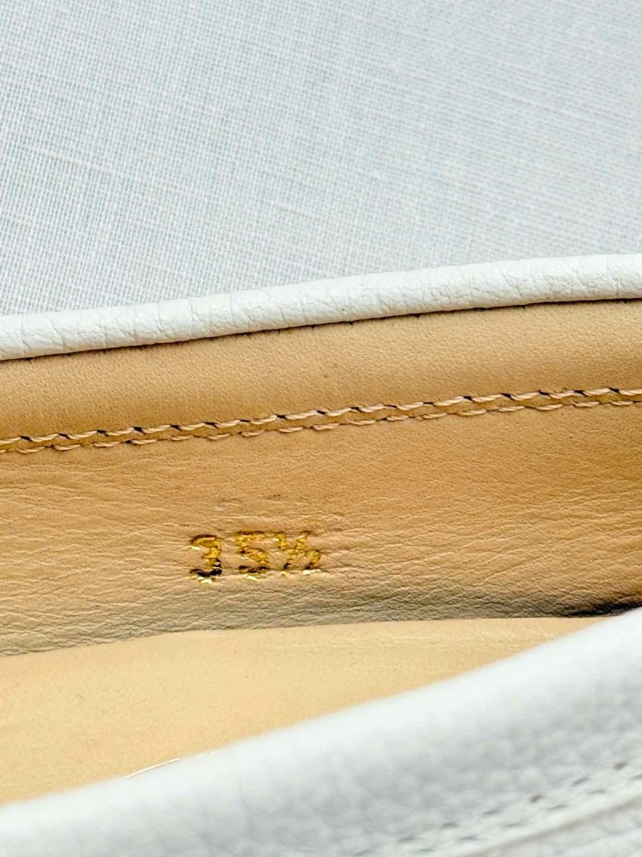 Pre - loved TOD'S White Size EU 35.5 Loafers at Reems Closet