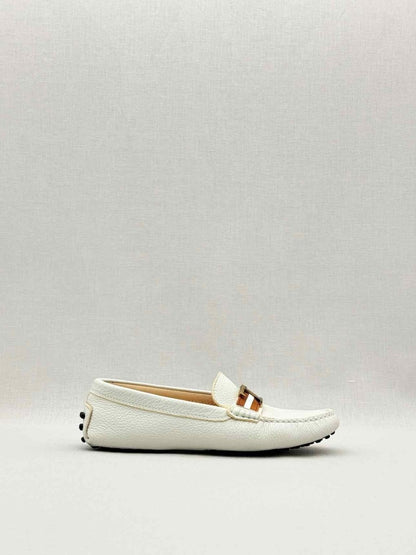Pre - loved TOD'S White Size EU 35.5 Loafers at Reems Closet