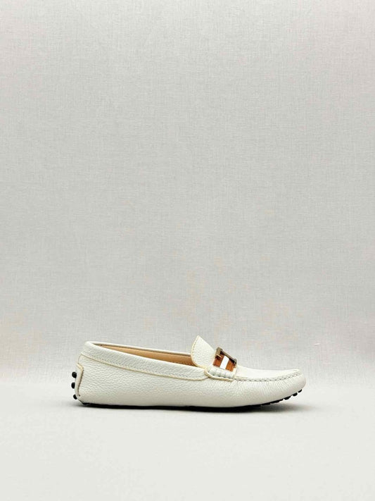 Pre - loved TOD'S White Size EU 35.5 Loafers at Reems Closet