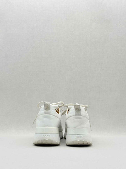 Pre - loved TOD'S White Studded Size EU 38.5 Sneakers at Reems Closet