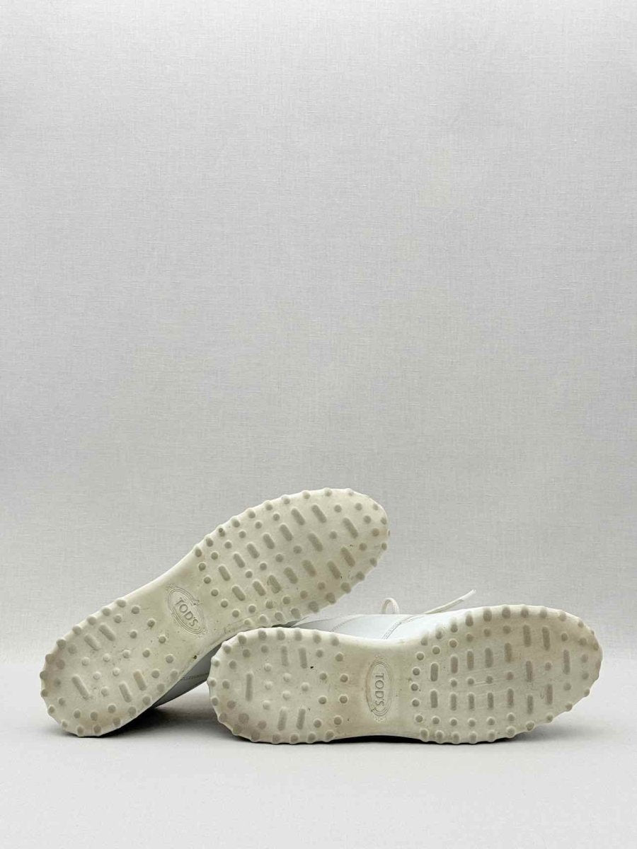 Pre - loved TOD'S White Studded Size EU 38.5 Sneakers at Reems Closet