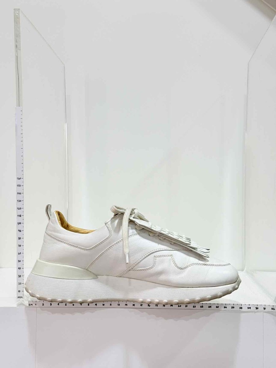 Pre - loved TOD'S White Studded Size EU 38.5 Sneakers at Reems Closet