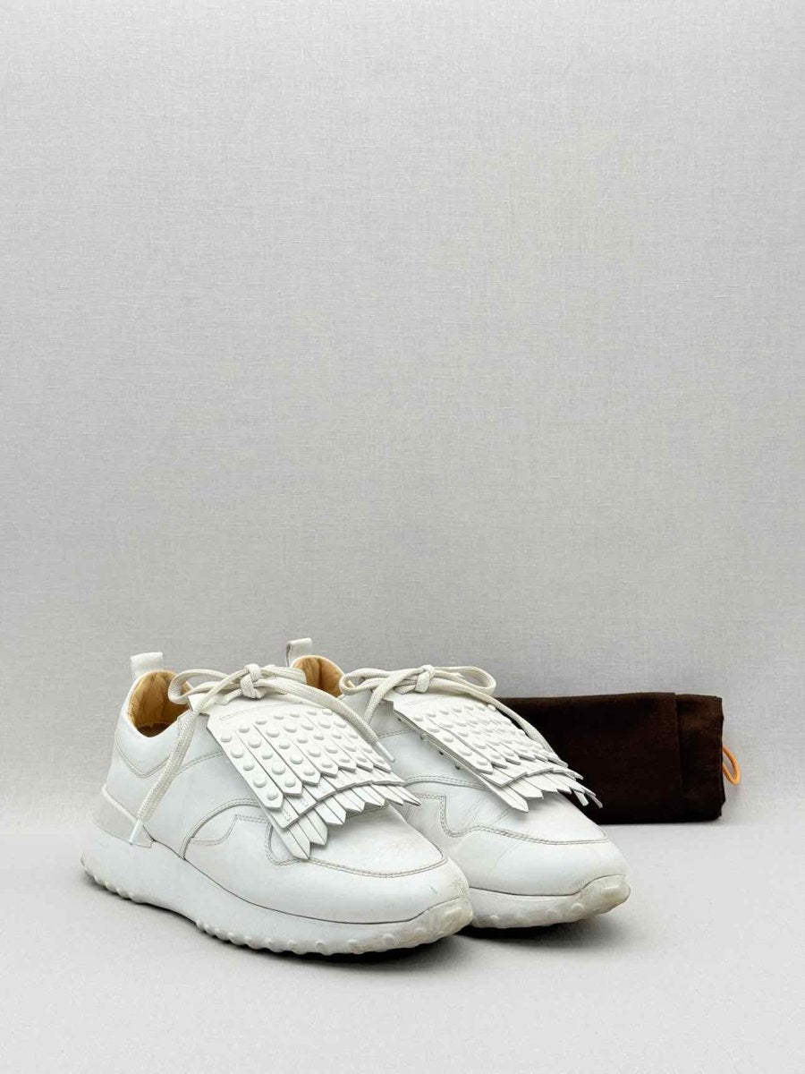 Pre - loved TOD'S White Studded Size EU 38.5 Sneakers at Reems Closet