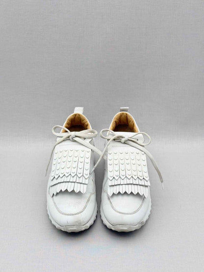 Pre - loved TOD'S White Studded Size EU 38.5 Sneakers at Reems Closet