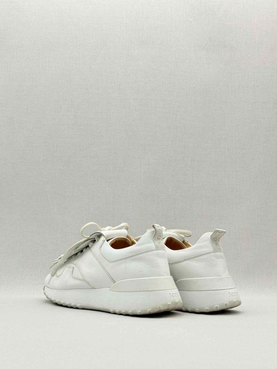 Pre - loved TOD'S White Studded Size EU 38.5 Sneakers at Reems Closet