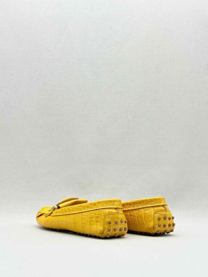 Pre - loved TOD'S Yellow Fringed Size EU 39 Loafers at Reems Closet