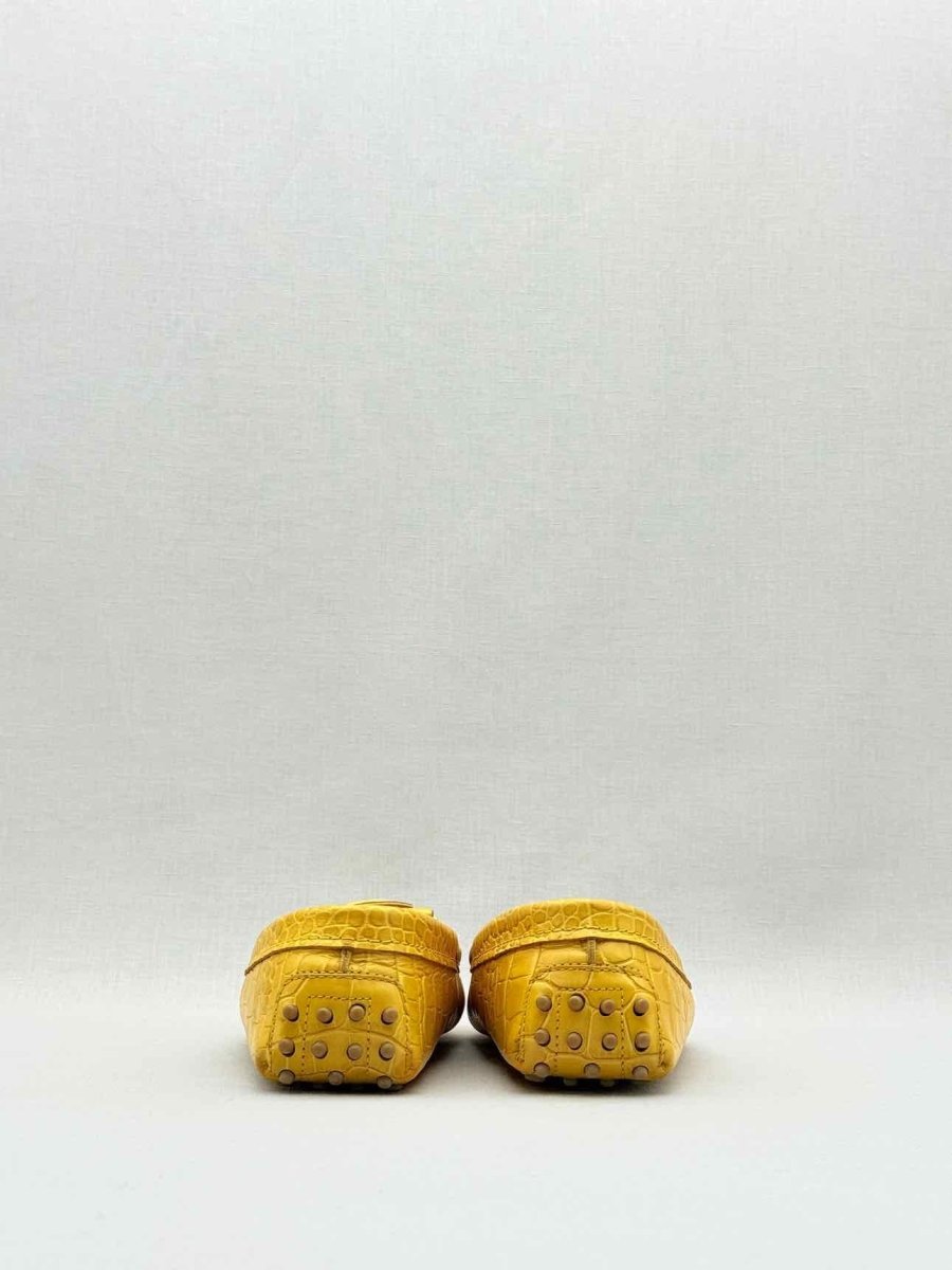 Pre - loved TOD'S Yellow Fringed Size EU 39 Loafers at Reems Closet