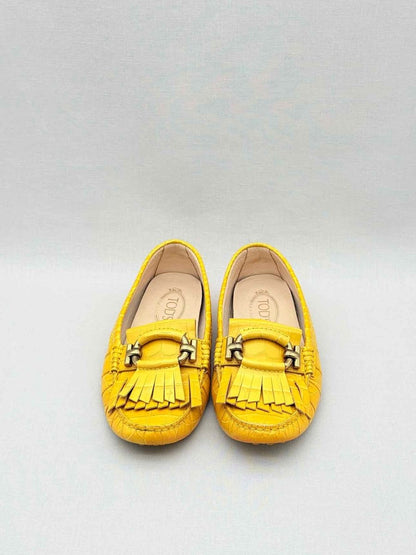 Pre - loved TOD'S Yellow Fringed Size EU 39 Loafers at Reems Closet