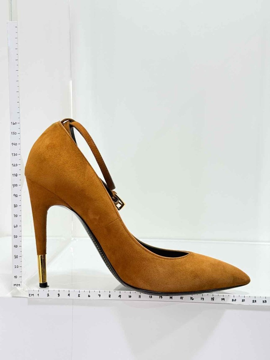 Pre - loved TOM FORD Ankle Lock Caramel Size EU 38 Pumps at Reems Closet