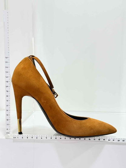 Pre - loved TOM FORD Ankle Lock Caramel Size EU 38 Pumps at Reems Closet