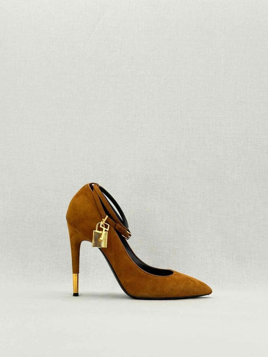 Pre - loved TOM FORD Ankle Lock Caramel Size EU 38 Pumps at Reems Closet
