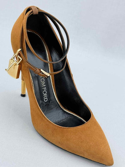 Pre - loved TOM FORD Ankle Lock Caramel Size EU 38 Pumps at Reems Closet