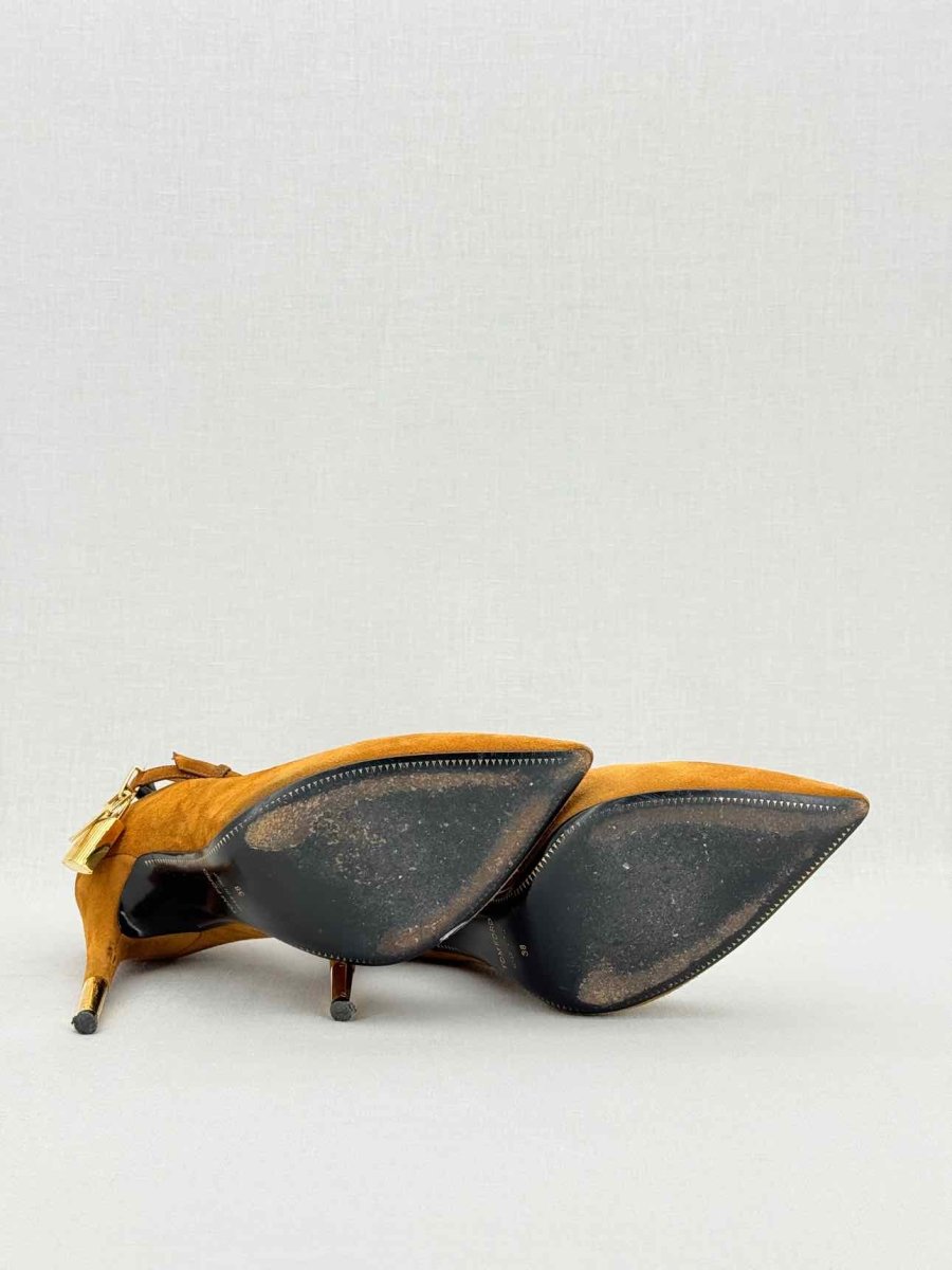 Pre - loved TOM FORD Ankle Lock Caramel Size EU 38 Pumps at Reems Closet