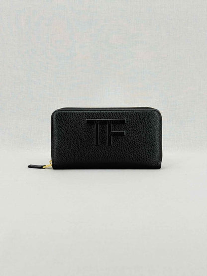 Pre - loved TOM FORD Black Logo Print Continental Wallet at Reems Closet