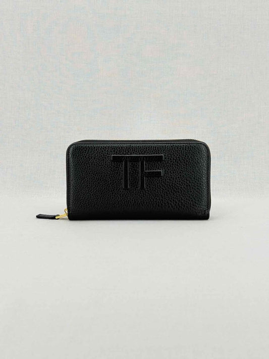 Pre - loved TOM FORD Black Logo Print Continental Wallet at Reems Closet