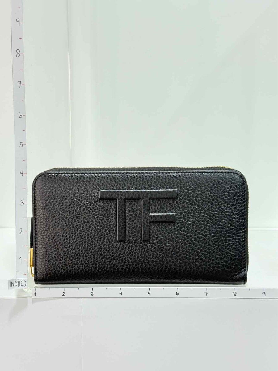 Pre - loved TOM FORD Black Logo Print Continental Wallet at Reems Closet
