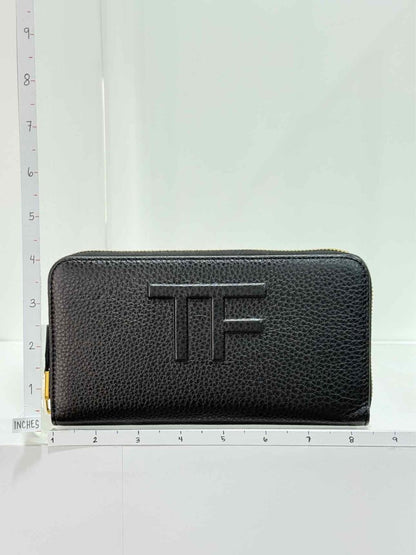 Pre - loved TOM FORD Black Logo Print Continental Wallet at Reems Closet