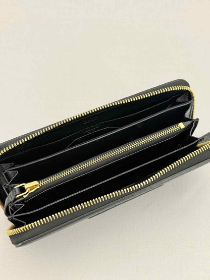 Pre - loved TOM FORD Black Logo Print Continental Wallet at Reems Closet