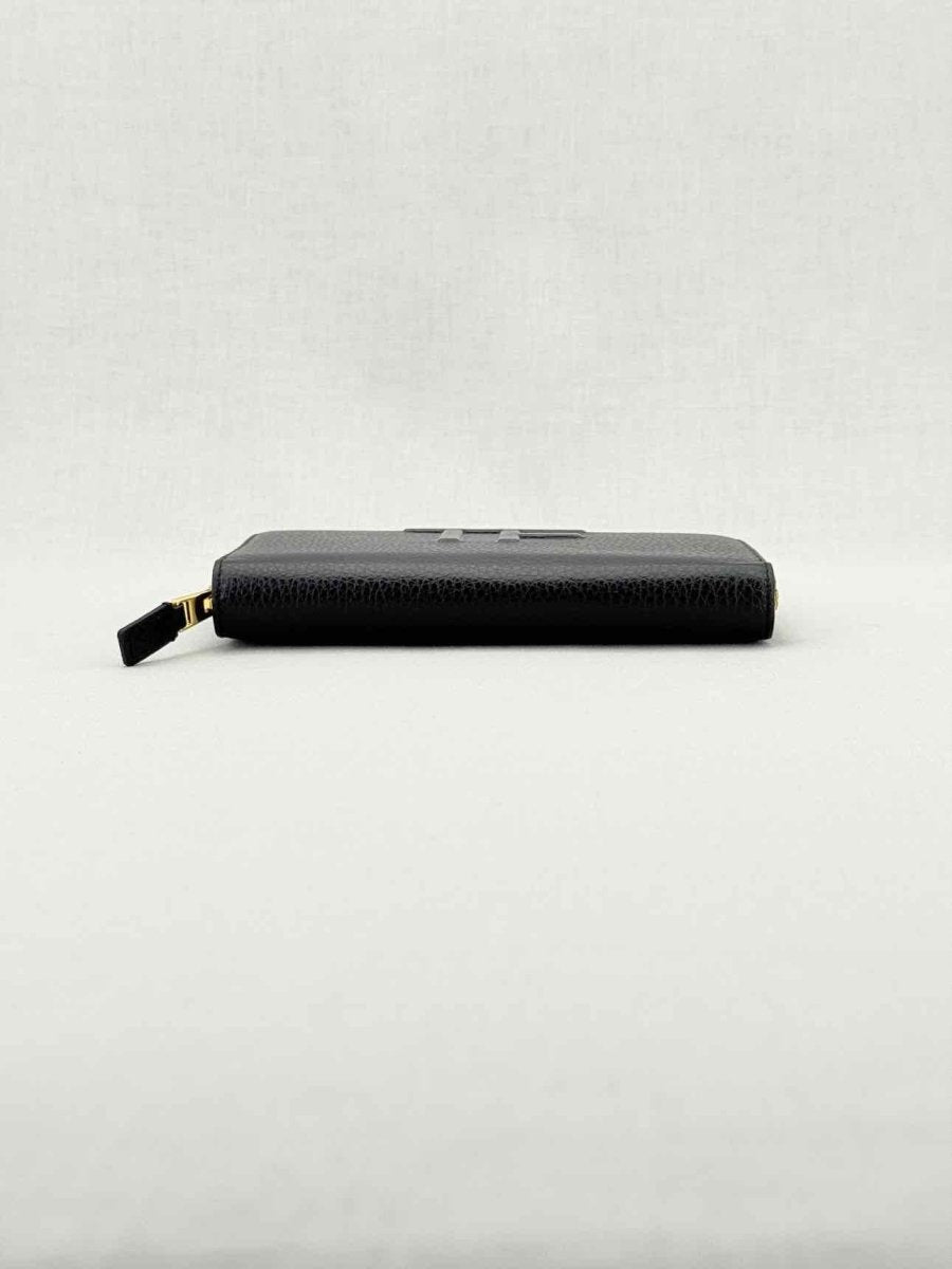 Pre - loved TOM FORD Black Logo Print Continental Wallet at Reems Closet