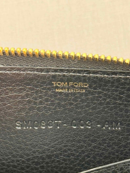 Pre - loved TOM FORD Black Logo Print Continental Wallet at Reems Closet