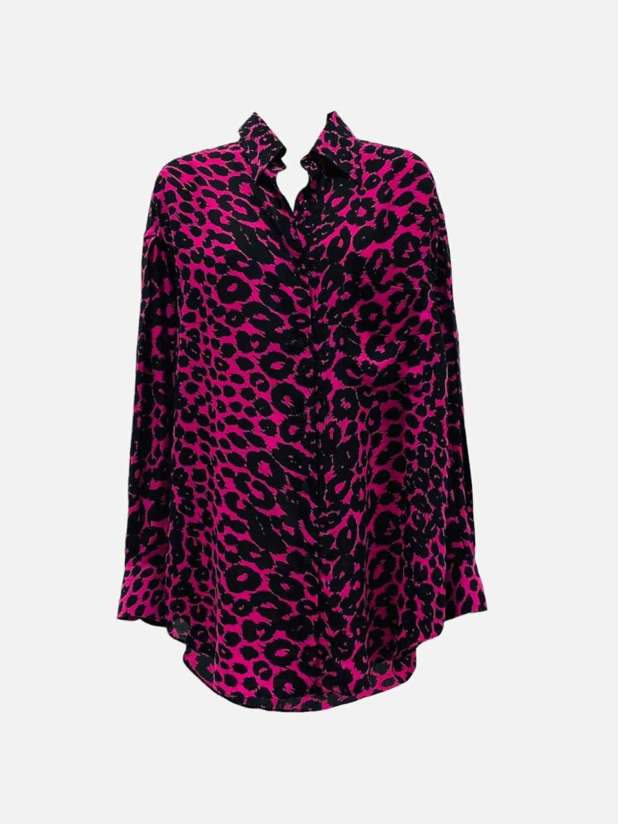 TOM FORD Black & Pink Leopard Shirt