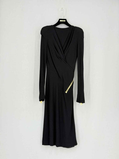 Pre - loved TOM FORD Black Size US 4 Knee Length Dress at Reems Closet