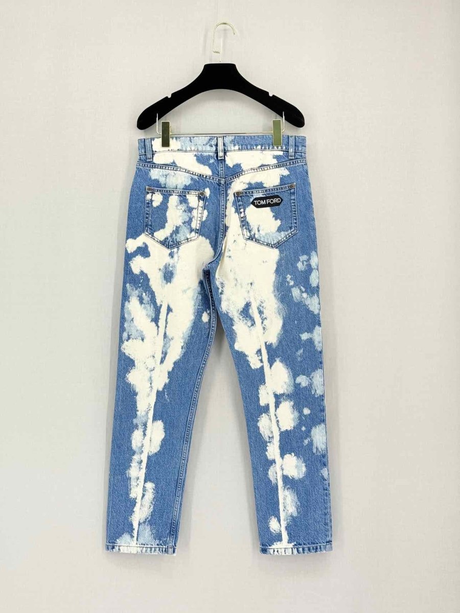 Pre-loved TOM FORD Blue & White Size 27 Jeans at Reems Closet