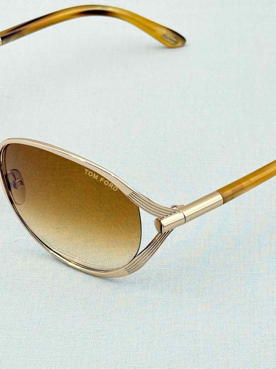 Pre - loved TOM FORD Bronze Sunglasses at Reems Closet