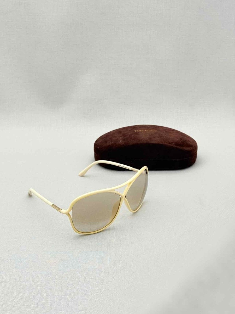 Pre-loved TOM FORD Cream Sunglasses at Reems Closet