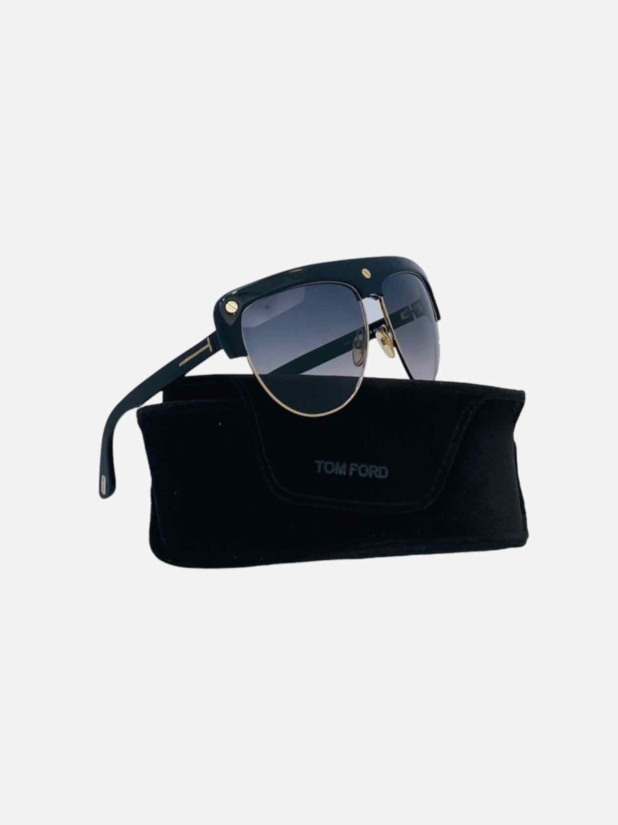 Pre - loved TOM FORD Liane TF Black Sunglasses at Reems Closet