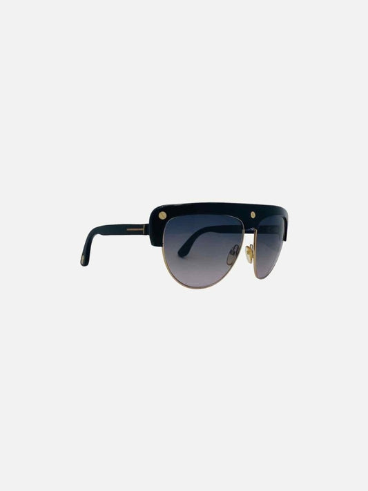 Pre - loved TOM FORD Liane TF Black Sunglasses at Reems Closet