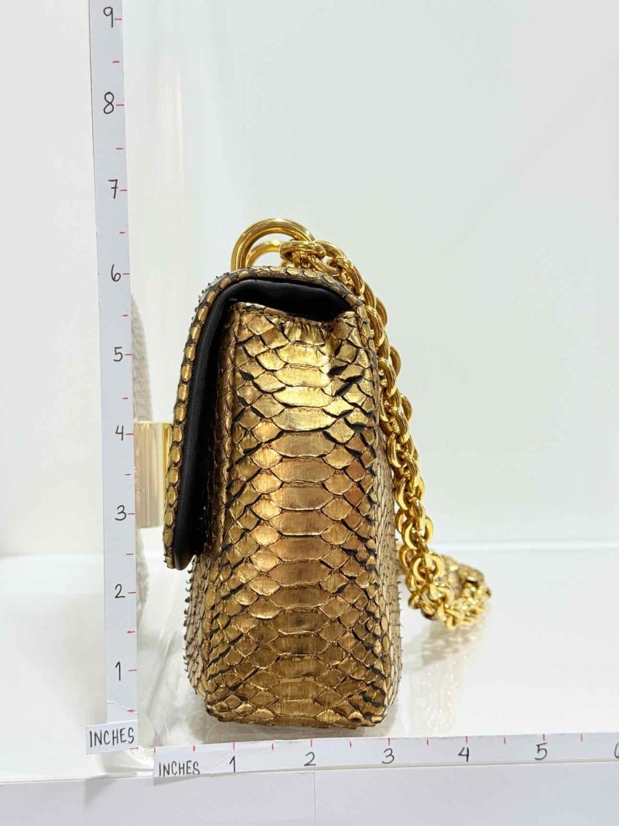 Pre - loved TOM FORD Natalia Gold Shoulder Bag at Reems Closet