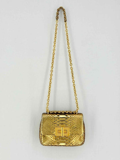 Pre - loved TOM FORD Natalia Gold Shoulder Bag at Reems Closet