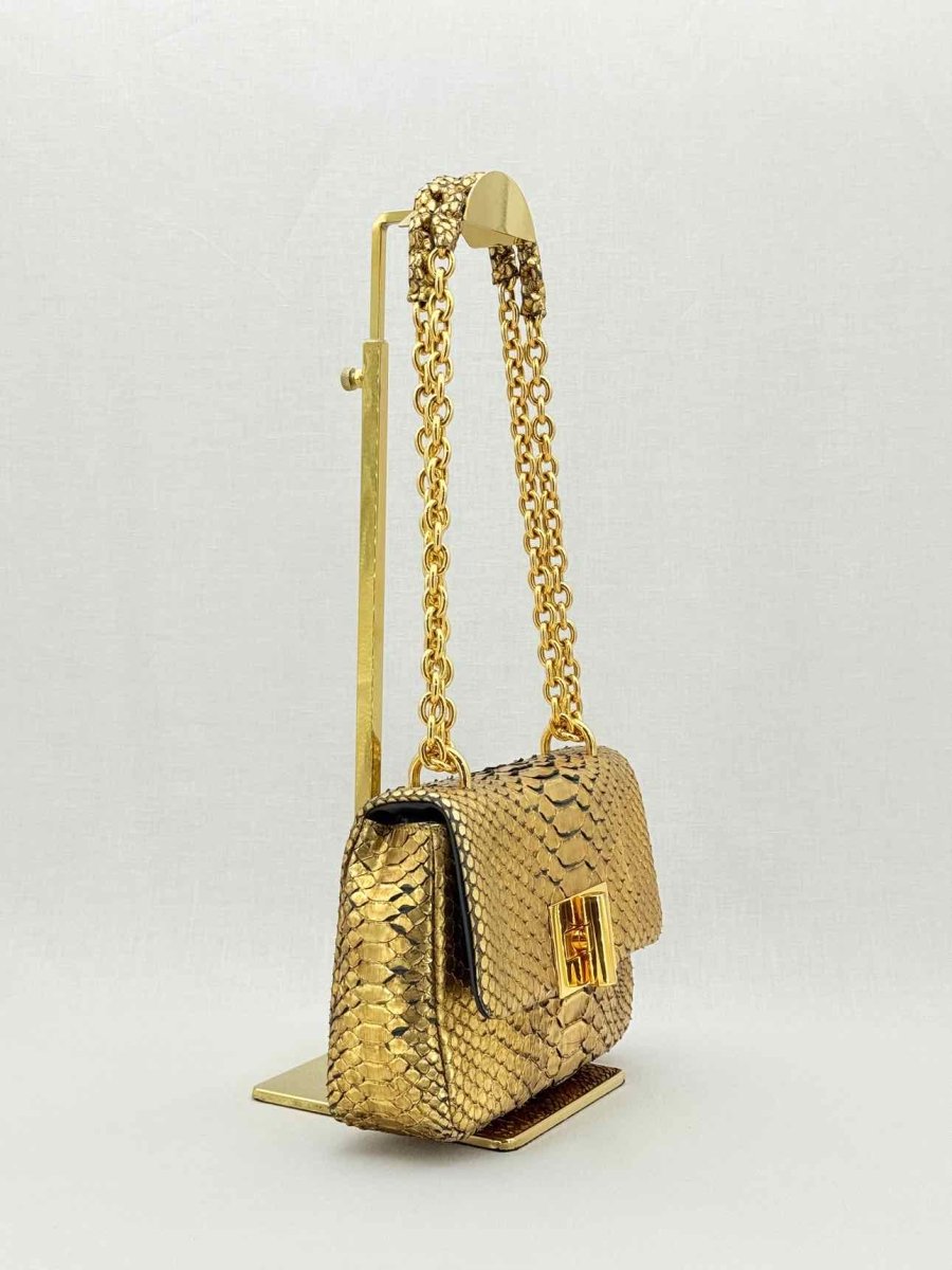 Pre - loved TOM FORD Natalia Gold Shoulder Bag at Reems Closet