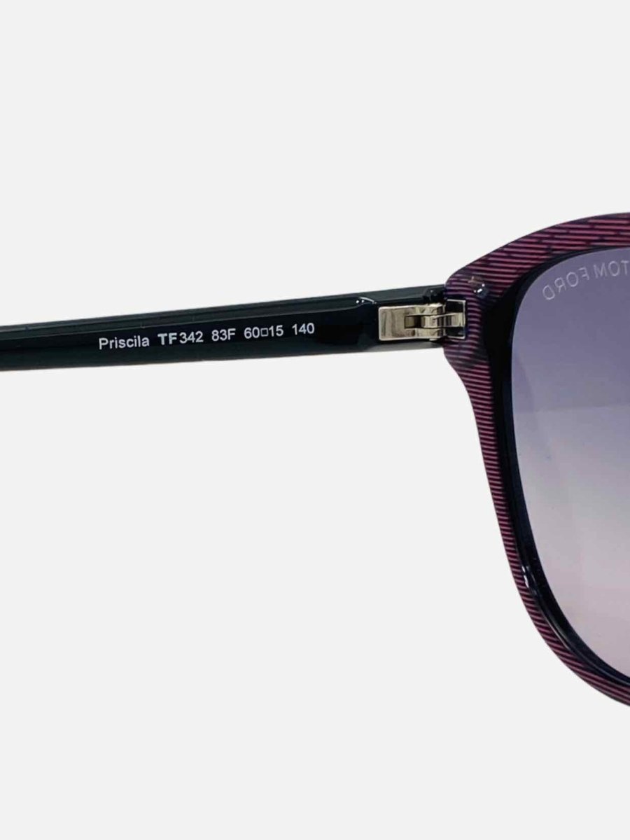 Pre - loved TOM FORD Priscilla Black & Pink Sunglasses at Reems Closet