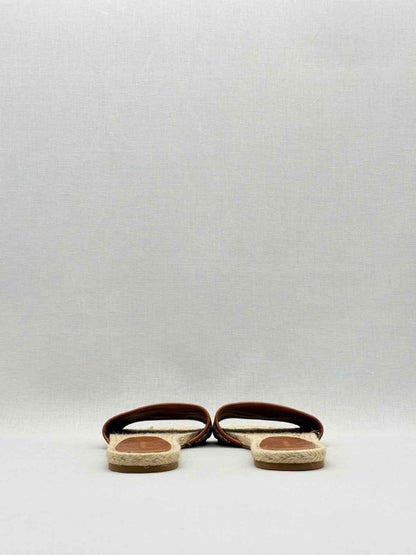 Pre - loved TORY BURCH Beige & Brown Size EU 39 Slides at Reems Closet