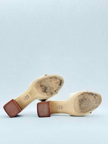 Pre - loved TORY BURCH Beige Size EU 35.5 Heeled Sandals at Reems Closet