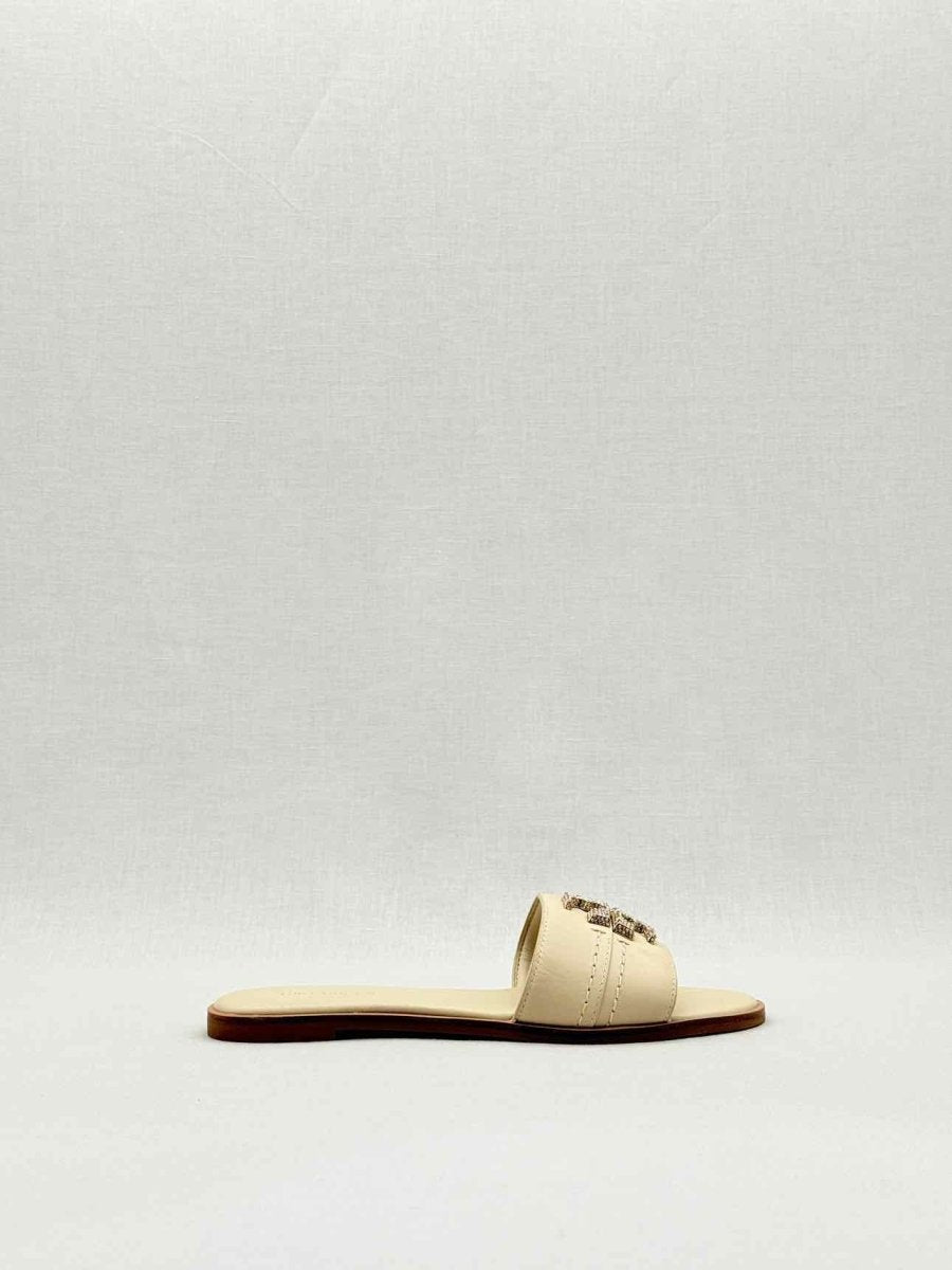 Pre - loved TORY BURCH Beige Size EU 36 Flat Shoes at Reems Closet